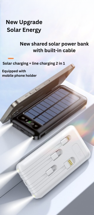 4-in-1 Solar Power Bank 10000mAh - S&N Gadgets