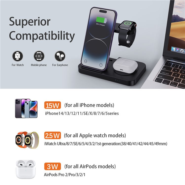 3-in-1 Fast Charging Station - S&N Gadgets