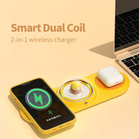 ICARER FAMILY 2-in-1 Cute Cartoon Design Wireless Charger - S&N Gadgets