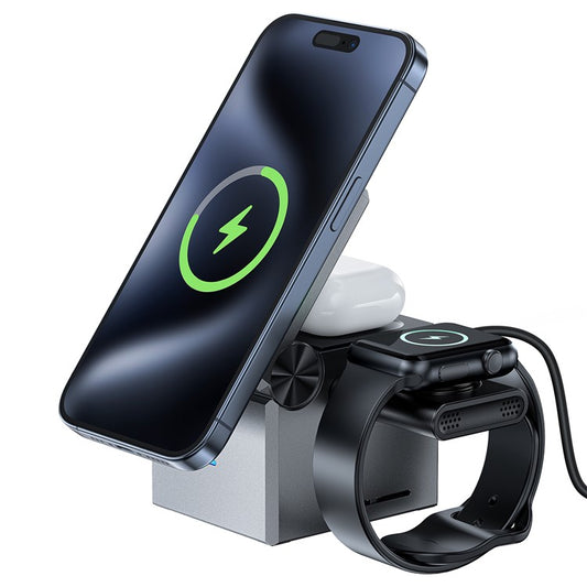 ACEFAST 3-in-1 Desktop Wireless Charging Station - S&N Gadgets