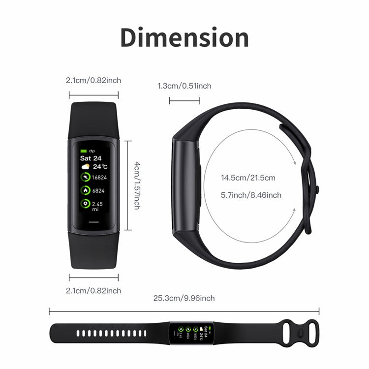 Slim Fitness Tracker Watch - S&N Gadgets