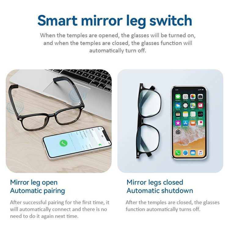 Anti-Blue-Ray Bluetooth-compatible Glasses - S&N Gadgets