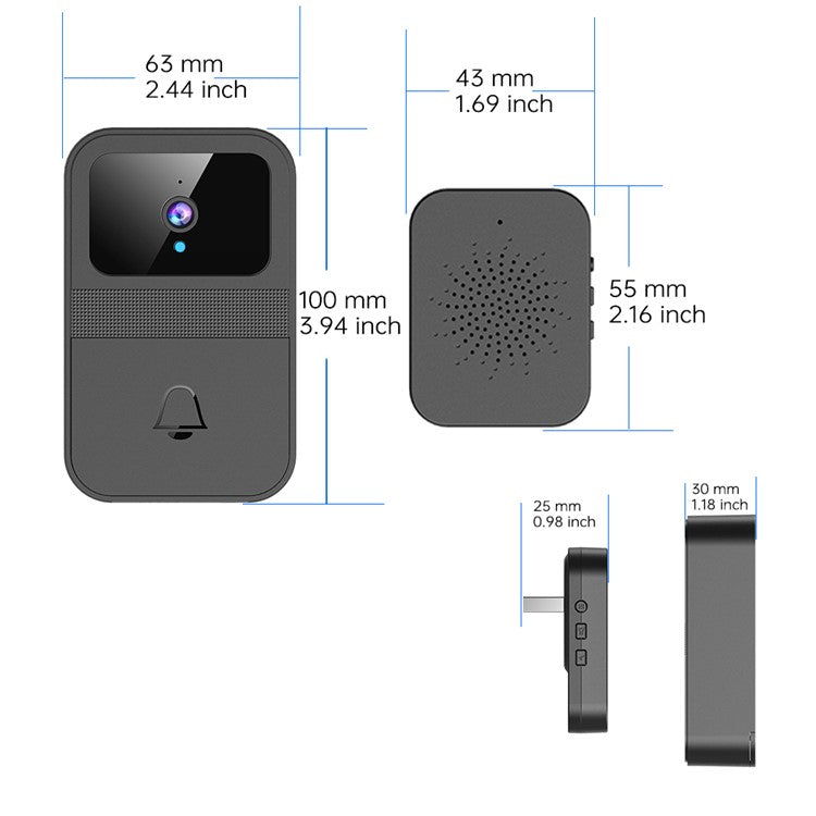 Wireless WiFi Doorbell Night Vision - S&N Gadgets