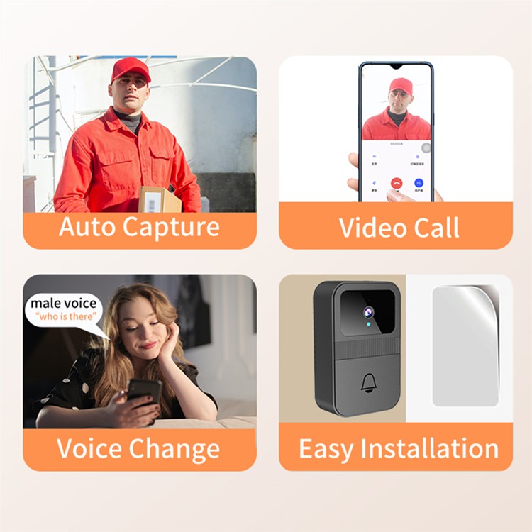 Wireless WiFi Doorbell Night Vision - S&N Gadgets