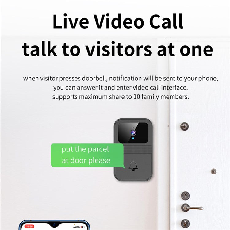 Wireless WiFi Doorbell Night Vision - S&N Gadgets