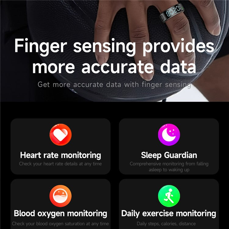 Digital Display Smart Ring - S&N Gadgets