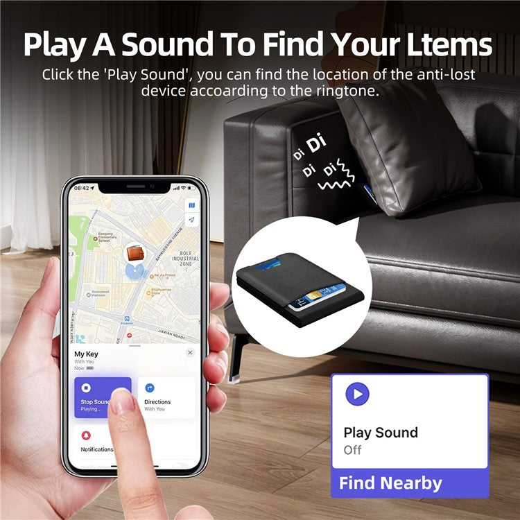 Card Holder Anti-Lost Tracker for iPhone Find My Network - S&N Gadgets