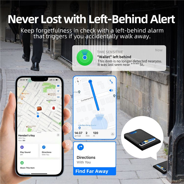 Card Holder Anti-Lost Tracker for iPhone Find My Network - S&N Gadgets