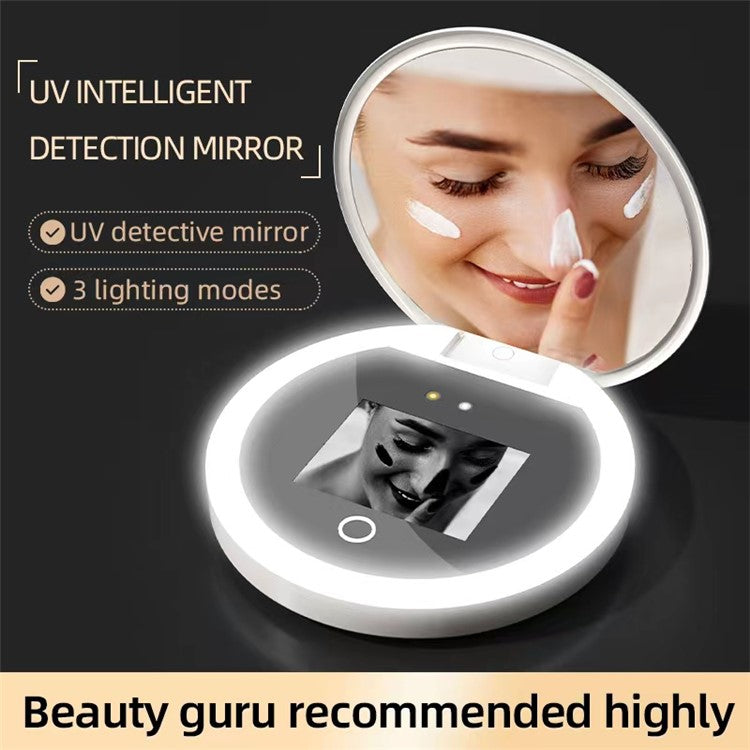 Smart Makeup Mirror Built-in UV Camera for Sunscreen Test - S&N Gadgets