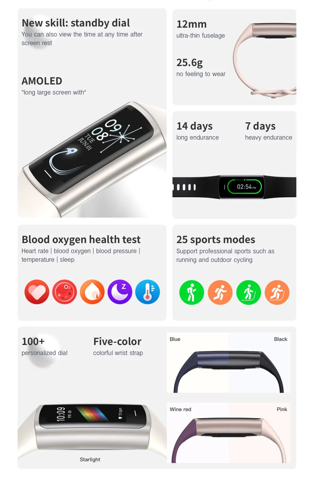 Slim Fitness Tracker Watch - S&N Gadgets