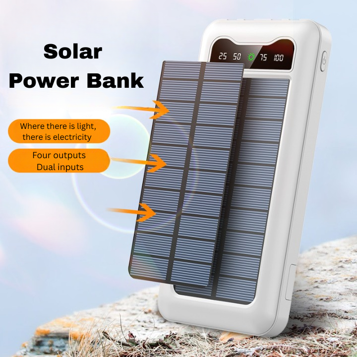 4-in-1 Solar Power Bank 10000mAh - S&N Gadgets