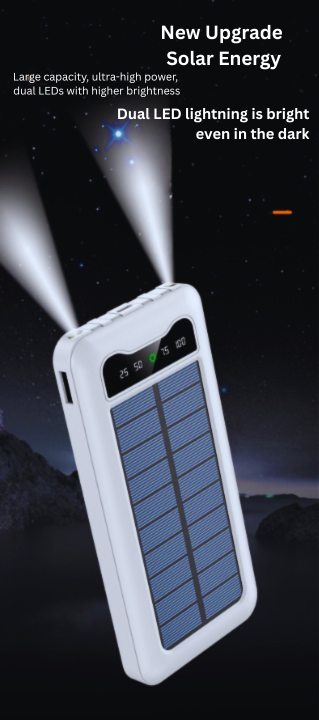 4-in-1 Solar Power Bank 10000mAh - S&N Gadgets