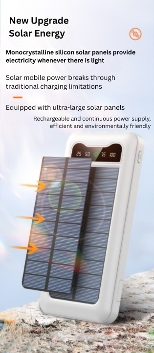 4-in-1 Solar Power Bank 10000mAh - S&N Gadgets