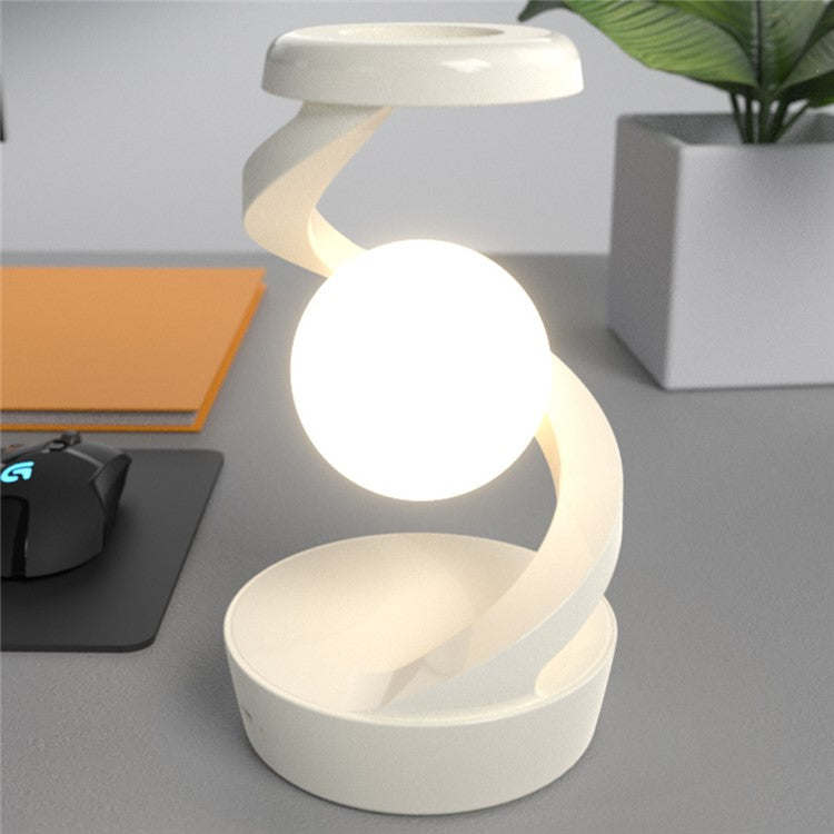 Spiral Levitation Floating Light RGB with Wireless Charging Pad - S&N Gadgets