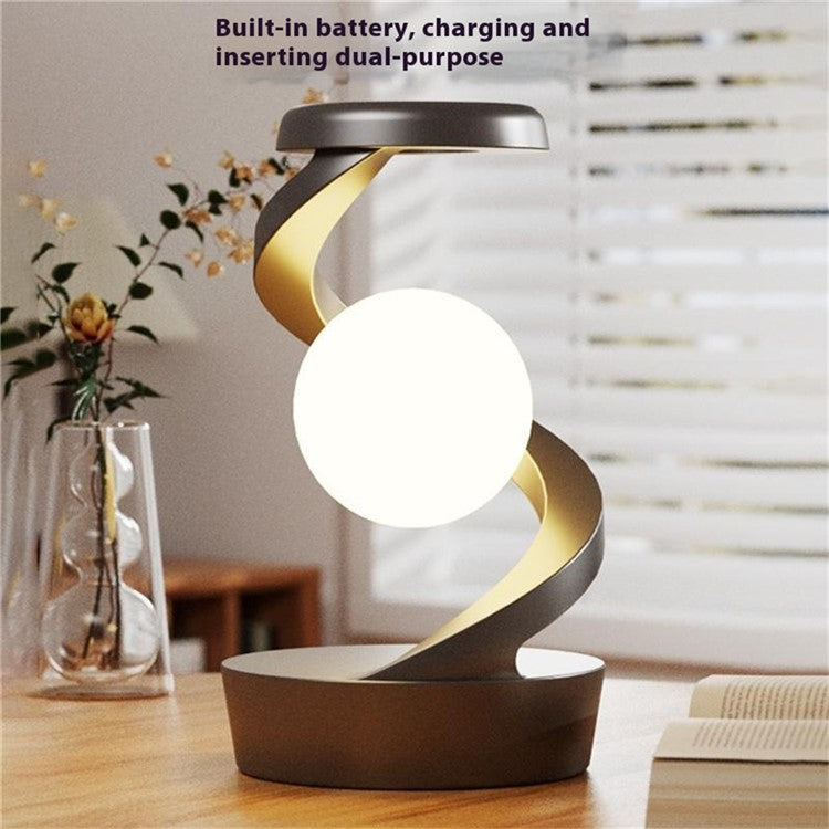 Spiral Levitation Floating Light RGB with Wireless Charging Pad - S&N Gadgets