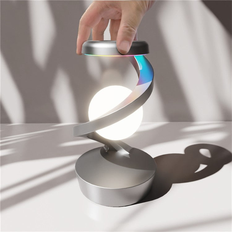 Spiral Levitation Floating Light RGB with Wireless Charging Pad - S&N Gadgets