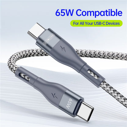 DUZZONA 65W USB-C to USB-C Fast Charging Cable - S&N Gadgets