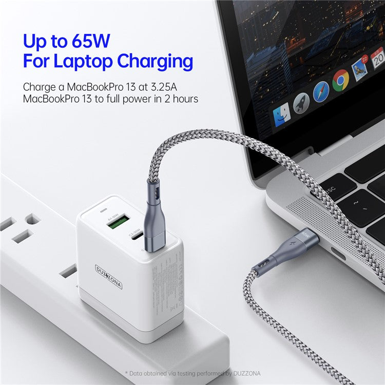 DUZZONA 65W USB-C to USB-C Fast Charging Cable - S&N Gadgets