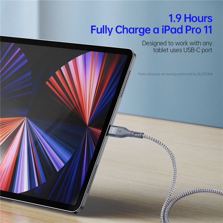 DUZZONA 65W USB-C to USB-C Fast Charging Cable - S&N Gadgets