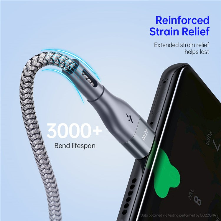 DUZZONA 65W USB-C to USB-C Fast Charging Cable - S&N Gadgets