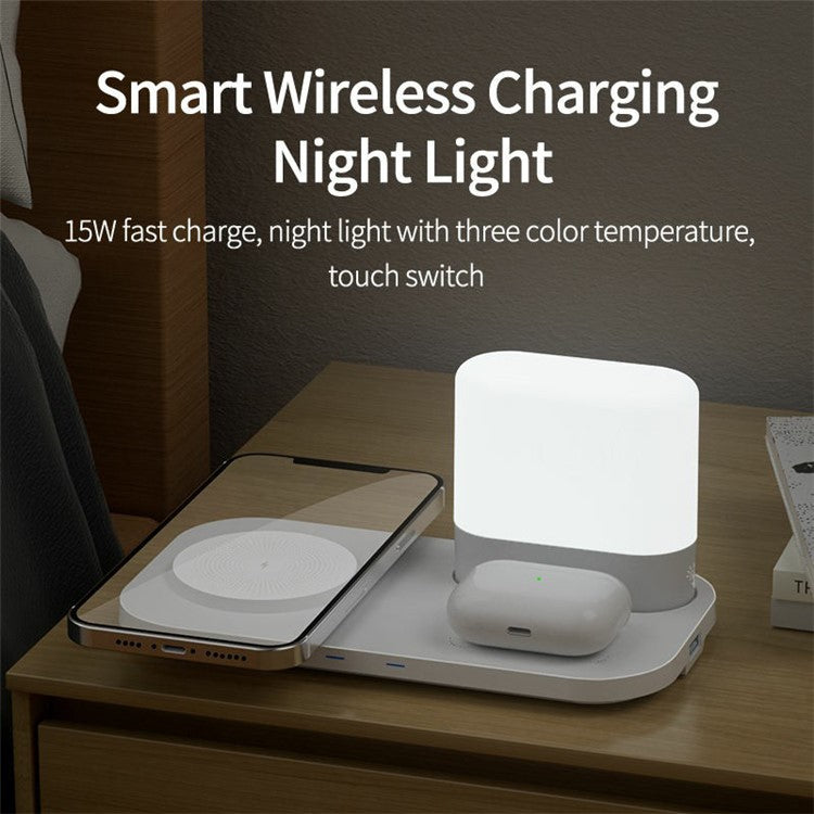 Wireless Charger with Nightstand Lamp - S&N Gadgets