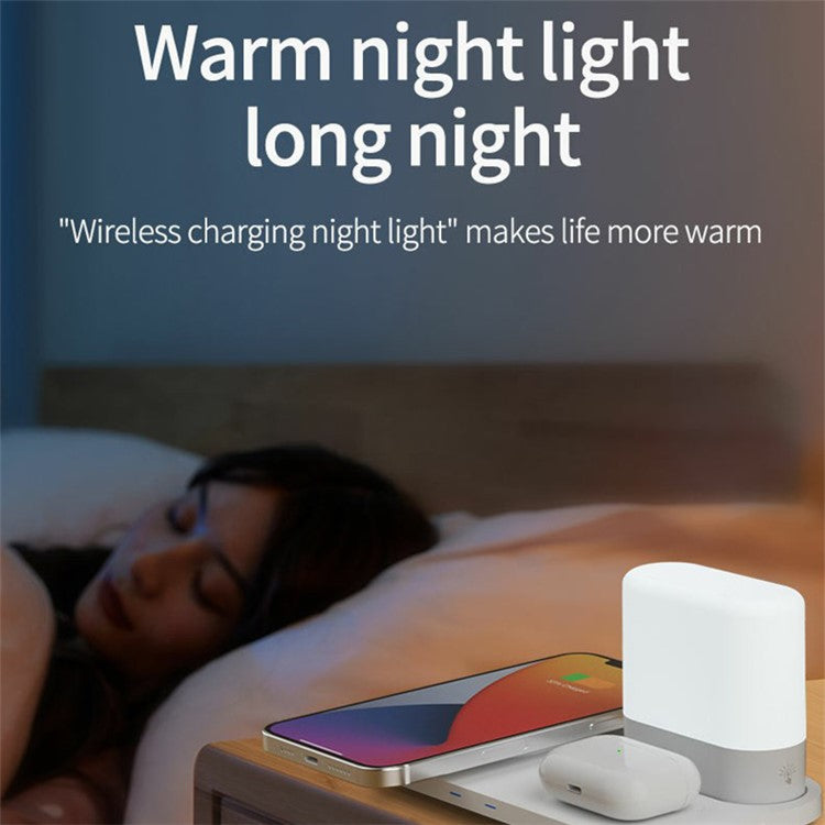 Wireless Charger with Nightstand Lamp - S&N Gadgets