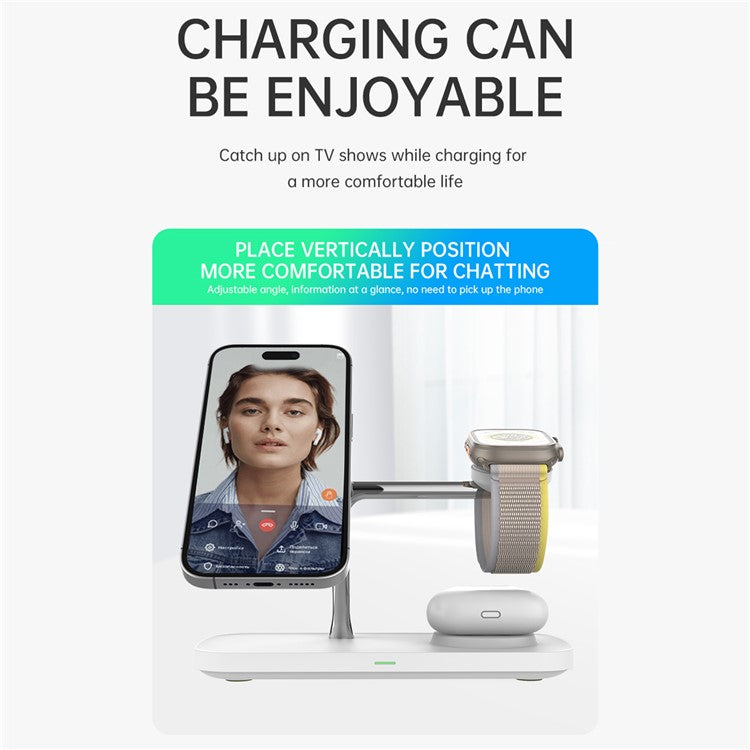 Qi2 3-in-1 Desktop Charging Stand - S&N Gadgets