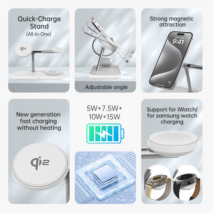 Qi2 3-in-1 Desktop Charging Stand - S&N Gadgets