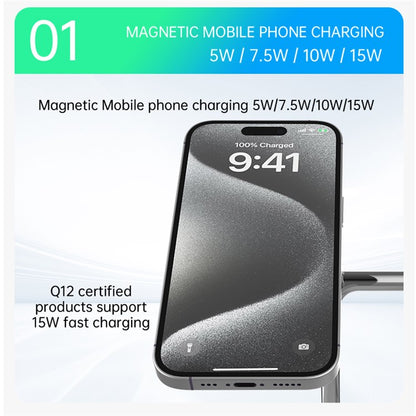 Qi2 3-in-1 Desktop Charging Stand - S&N Gadgets
