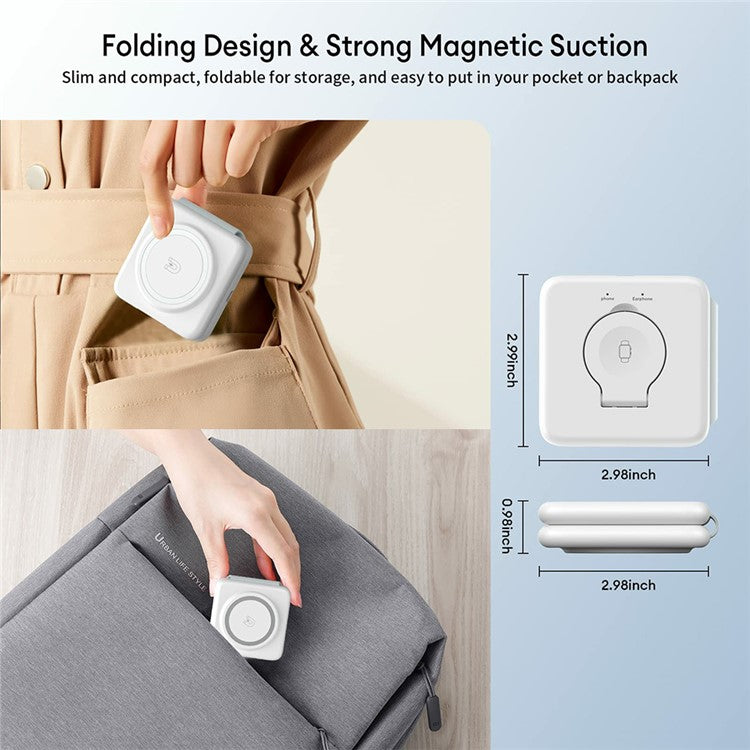 3-in-1 Wireless Foldable Magnetic Charging Station - S&N Gadgets
