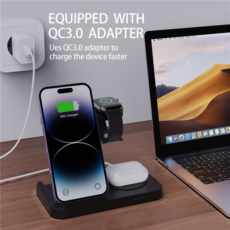 3-in-1 Fast Charging Station - S&N Gadgets