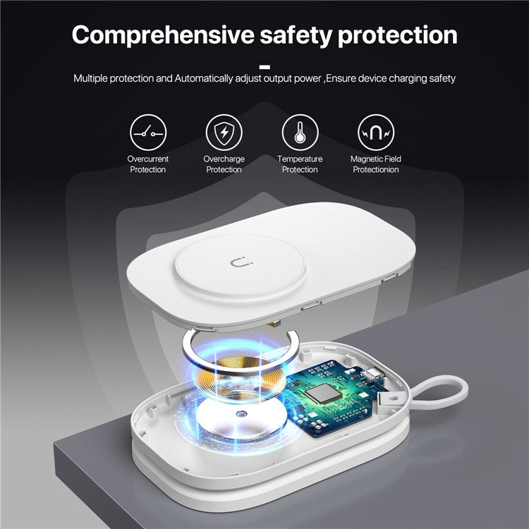 3-in-1 Foldable Travel Charger (No Power Adapter) - S&N Gadgets