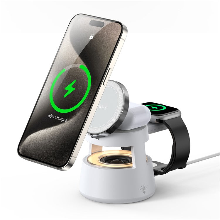 DUZZONA 5-in-1 Wireless Charger with Speaker and Night Light - S&N Gadgets