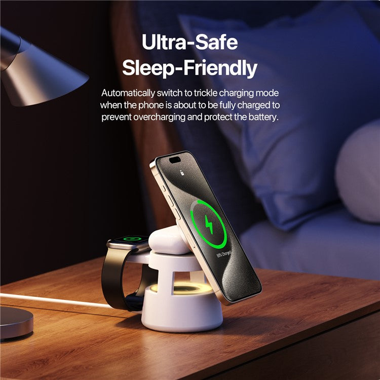 DUZZONA 5-in-1 Wireless Charger with Speaker and Night Light - S&N Gadgets
