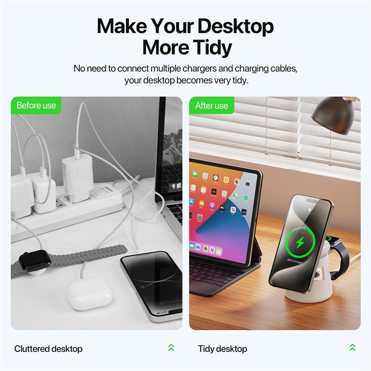 DUZZONA 5-in-1 Wireless Charger with Speaker and Night Light - S&N Gadgets