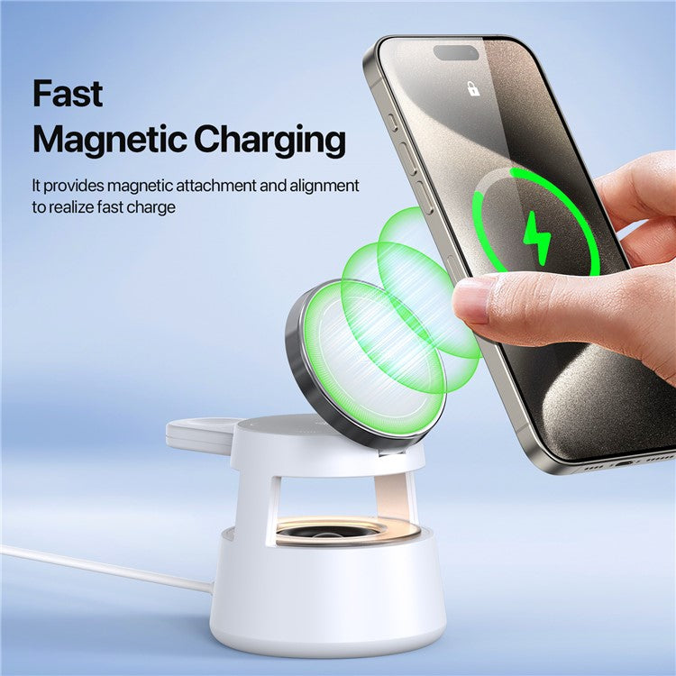DUZZONA 5-in-1 Wireless Charger with Speaker and Night Light - S&N Gadgets