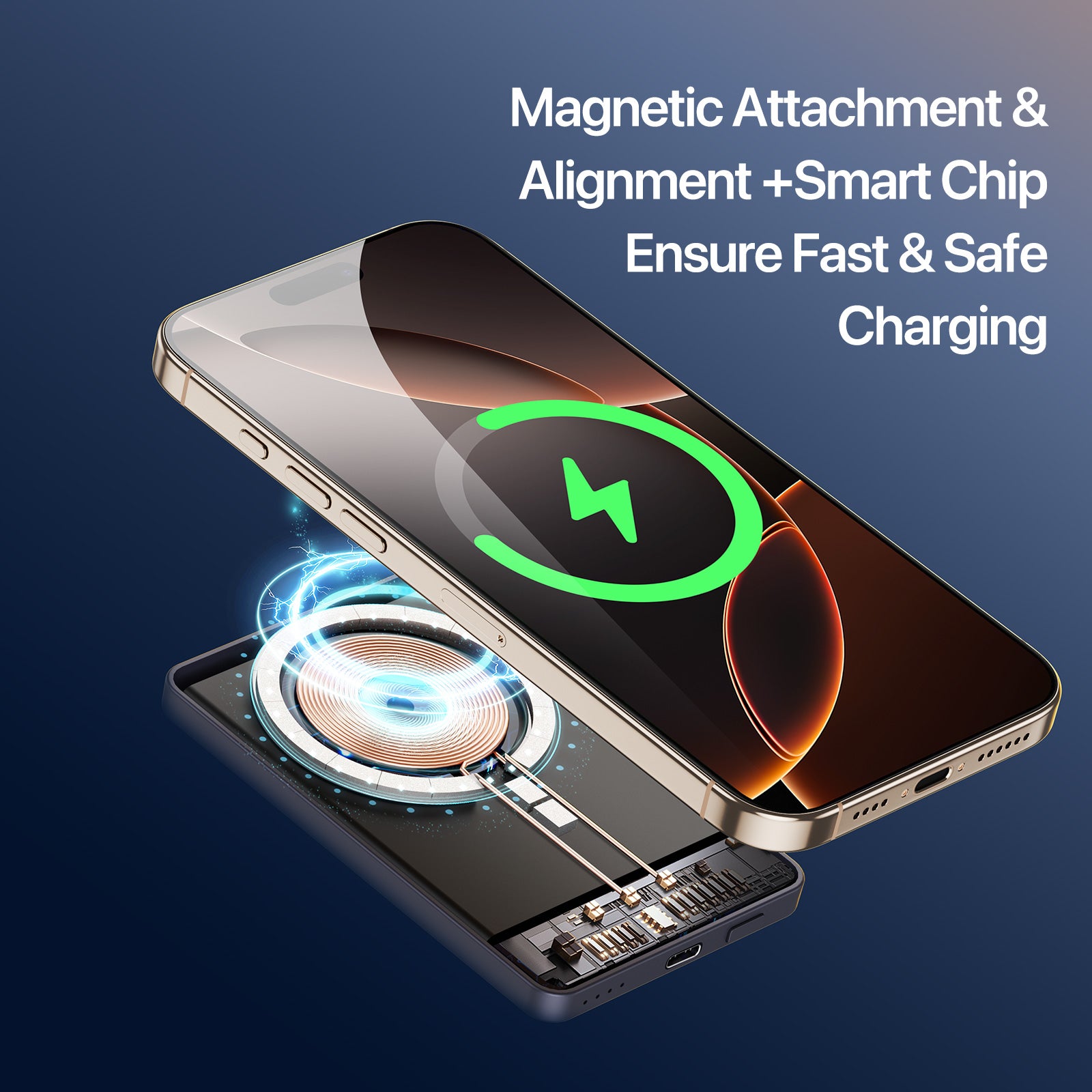 DUZZONA 5-in-1 Magnetic Wireless Charger - S&N Gadgets