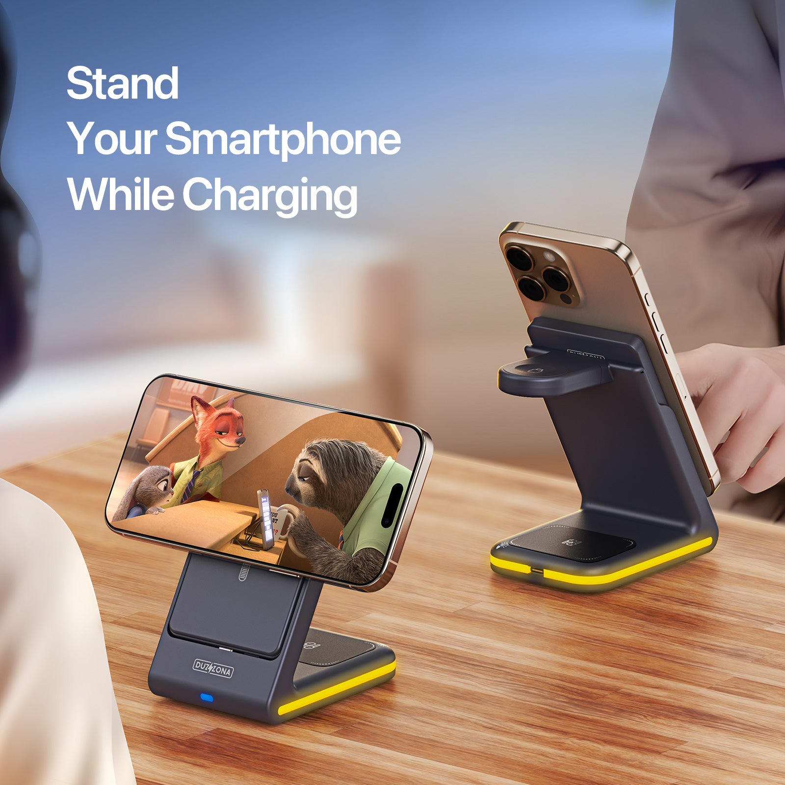 DUZZONA 5-in-1 Magnetic Wireless Charger - S&N Gadgets