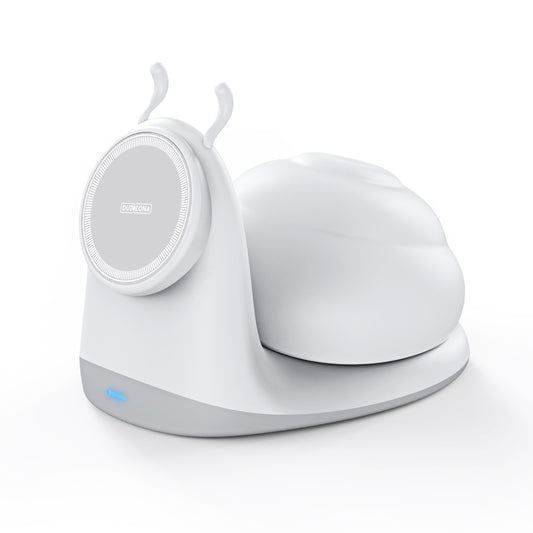 DUZZONA Snail-Shaped Magnetic Wireless Charger with Night Lamp - S&N Gadgets