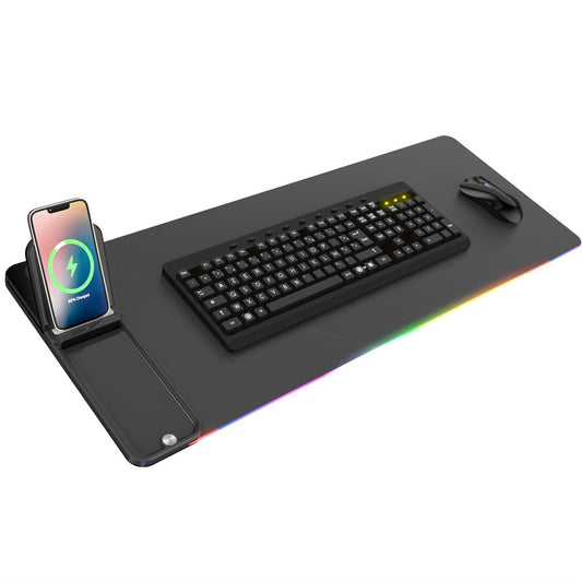 Multifunctional LED Mousepad with Wireless Charging - S&N Gadgets