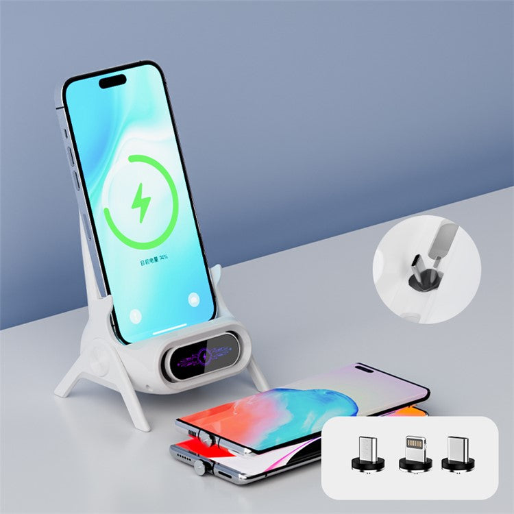Magnetic Wireless Charger Stand (with 3 Adapters) - S&N Gadgets