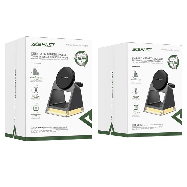 ACEFAST Wireless Charger 3-in-1 with Light - S&N Gadgets