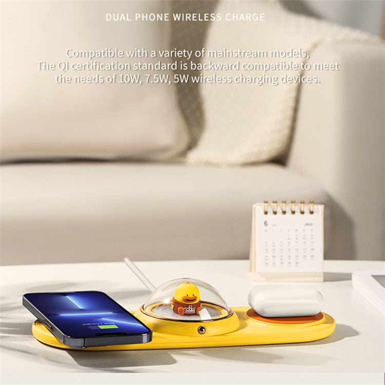ICARER FAMILY 2-in-1 Cute Cartoon Design Wireless Charger - S&N Gadgets