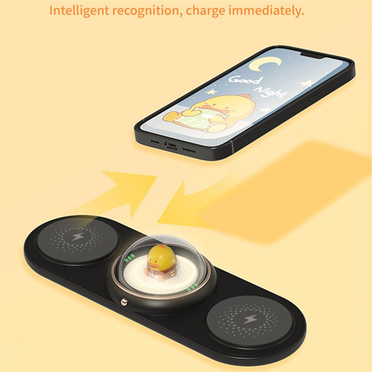 ICARER FAMILY 2-in-1 Cute Cartoon Design Wireless Charger - S&N Gadgets
