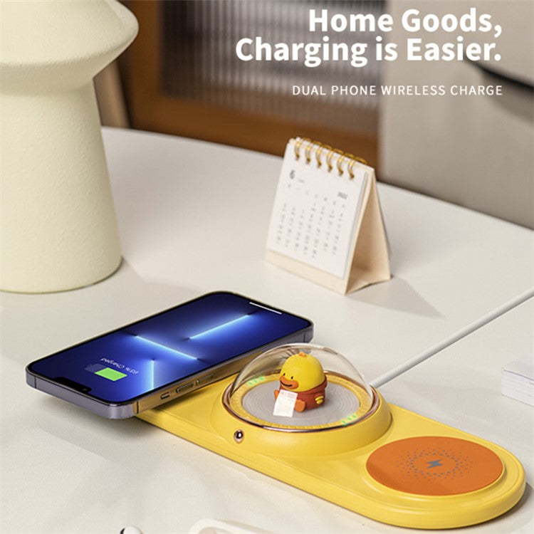 ICARER FAMILY 2-in-1 Cute Cartoon Design Wireless Charger - S&N Gadgets