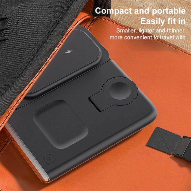 3-in-1 Foldable Wireless Charger with Ambient Light - S&N Gadgets