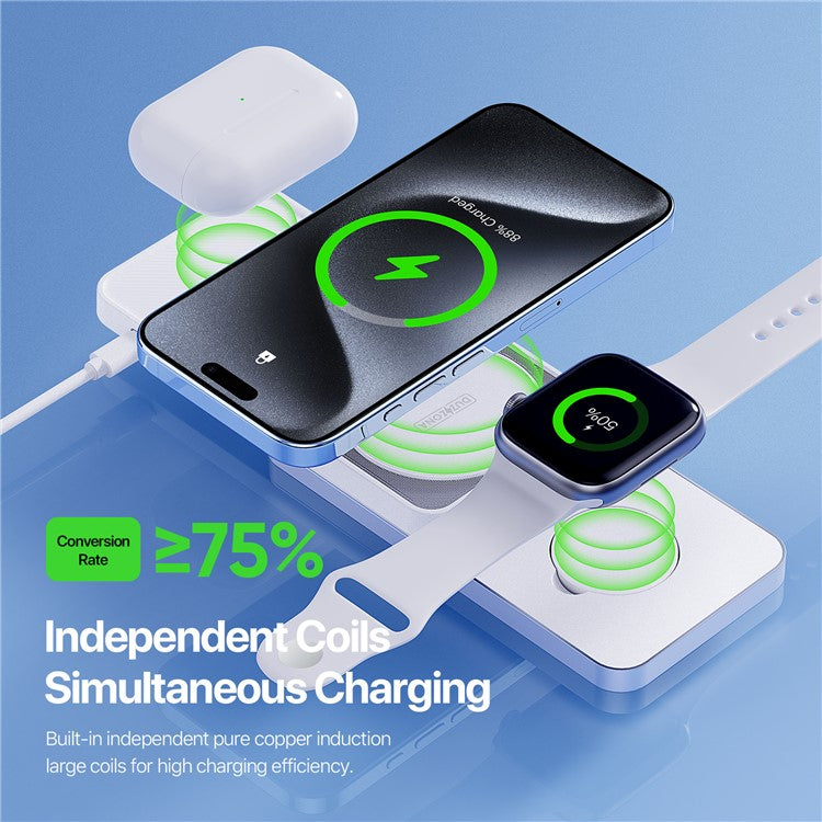 DUZZONA 3-in-1 Sliding Charging Station Stand - S&N Gadgets
