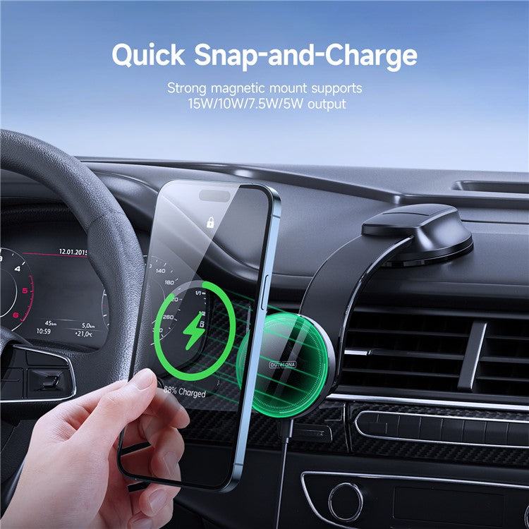 DUZZONA Magnetic Wireless Car Charger - S&N Gadgets