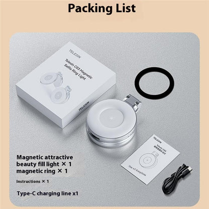 TELESIN Magnetic Selfie Light with Mirror (Pocket Size) - S&N Gadgets