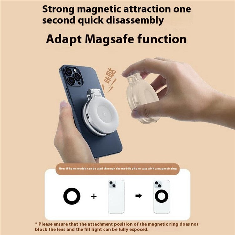 TELESIN Magnetic Selfie Light with Mirror (Pocket Size) - S&N Gadgets